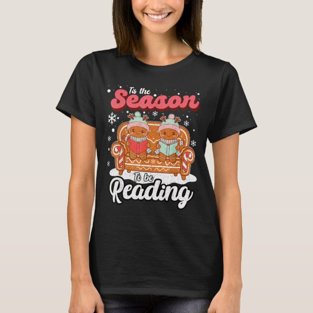 Camiseta Christmas School Teacher Retro Librarian Groovy Xm (Frente)