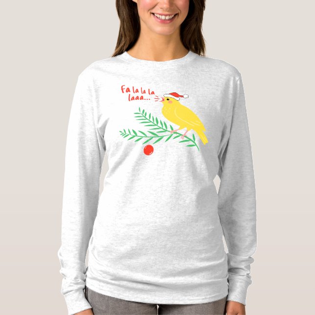Camiseta Christmas Singing Canary (Frente)