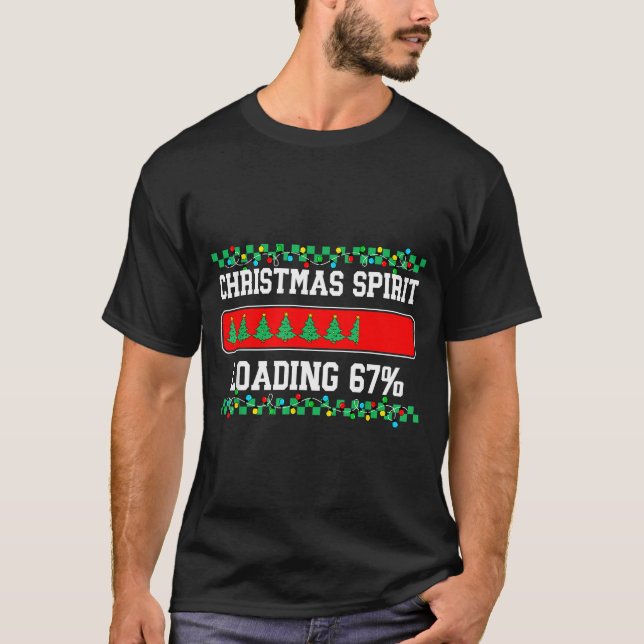 Camiseta Christmas Six Seven Srit Loading 67 Meme Gen Z Alp (Frente)