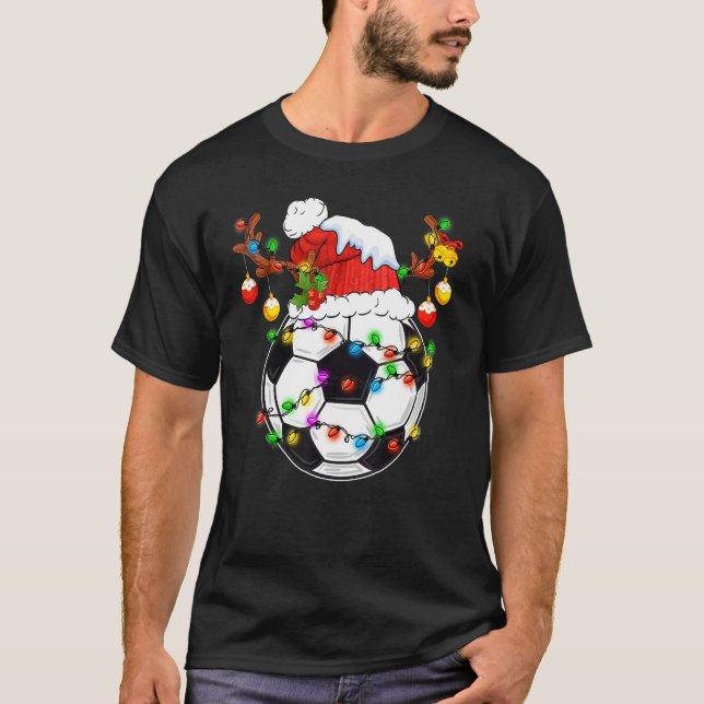 Camiseta Christmas Soccer Snow Holiday Sport Lover Soccer P (Frente)