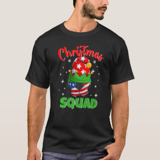 Camiseta Christmas Squad Elf Soccer Family Matching Pajama