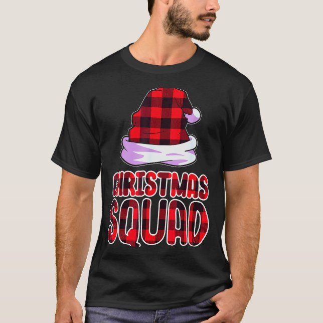 Camiseta Christmas Squad Family Group Matching Christmas Pa (Frente)