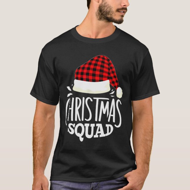 Camiseta Christmas Squad Family Group Matching Christmas Pa (Frente)