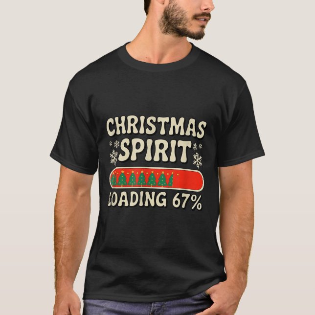 Camiseta Christmas Srit Loading 67 Meme Six Seven Holiday S (Frente)