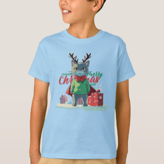 Camiseta Christmas super cat t-shirt 
