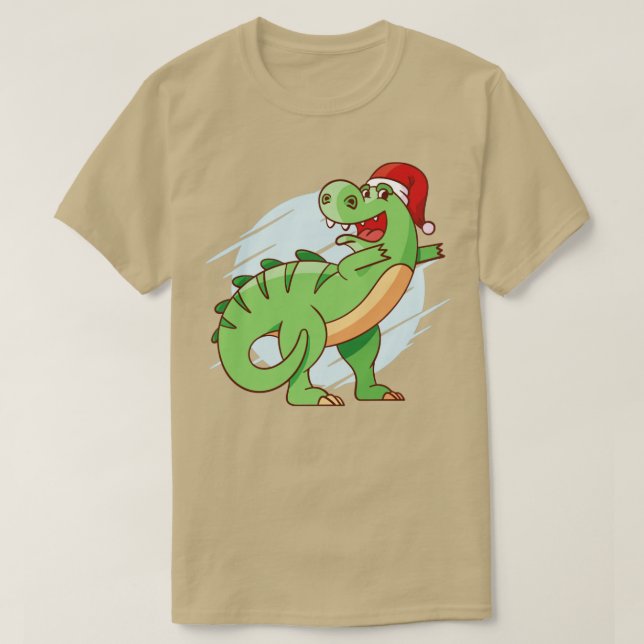 Camiseta Christmas T Rex (Frente do Design)