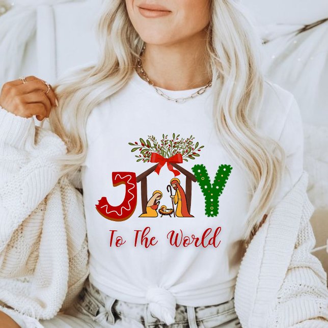 Camiseta christmas t-shirt joy to the world (Criador carregado)