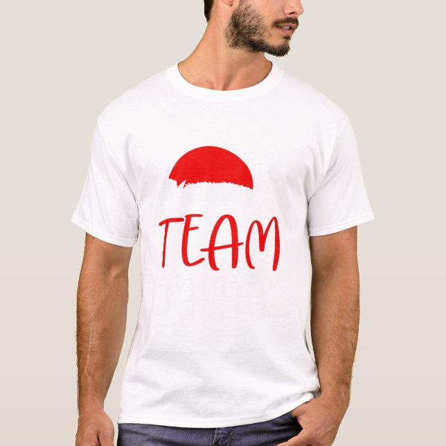 Camiseta Christmas Team Santa Matching (Frente)