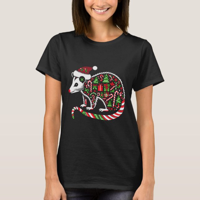 Camiseta Christmas Tree Candy Ssum Santa Christmas Womens M (Frente)