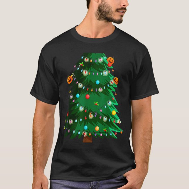 Camiseta Christmas Tree Costume Idea For Adults &amp; Chris (Frente)