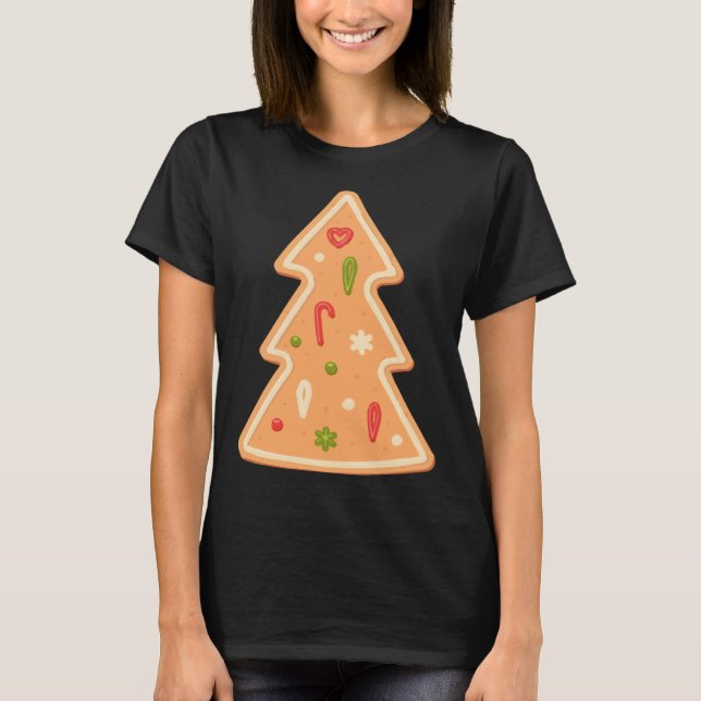 Camiseta Christmas Tree Gingerbread cake Xmas (Frente)