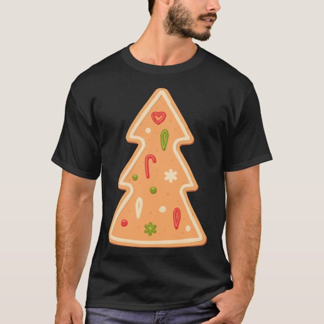 Camiseta Christmas Tree Gingerbread cake Xmas (Frente)