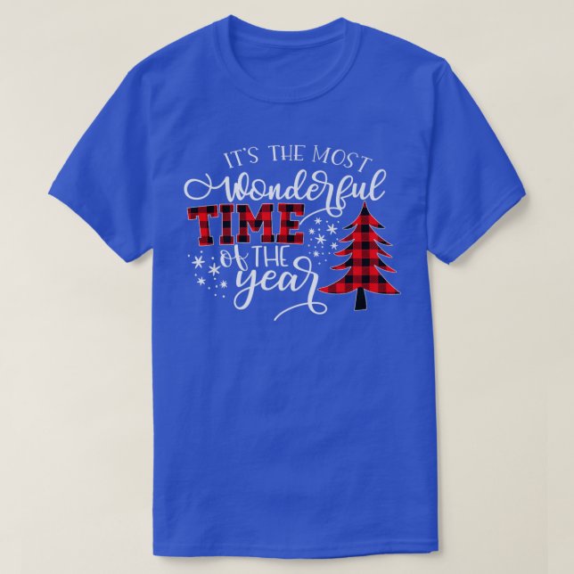 Camiseta Christmas Trees Its The Most Wonderful Time Of The (Frente do Design)