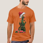 Camiseta Christmas Violin with Santa hat<br><div class="desc">Christmas Violin with Santa hat .Check out our vilolin  t shirt selection for the very best in unique or custom,  handmade pieces from our clothing shops</div>