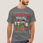 Camiseta Christmas With My Gnomies Funny Friend Xmas Light<br><div class="desc">Christmas With My Gnomies Funny Friend Xmas Light Pajamas  .Great shirt for yourself,  family,  grandpa,  grandma,  grandmother,  grandfather,  mom,  dad,  sister,  brother,  uncle,  aunt,  men,  women or anyone on birthday,  summer,  Mother's Day,  Father's Day,  Family Day,  Thanksgiving,  Christmas or any anniversary</div>