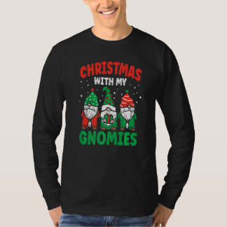 Camiseta Christmas With My Gnomies pajama Matching Family X