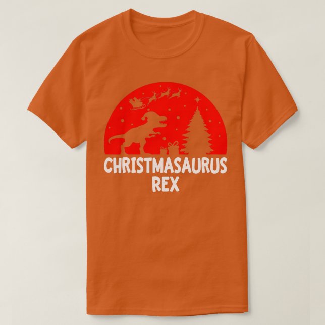 Camiseta Christmasaurus Rex Christmas Xmas For T Rex Lover  (Frente do Design)