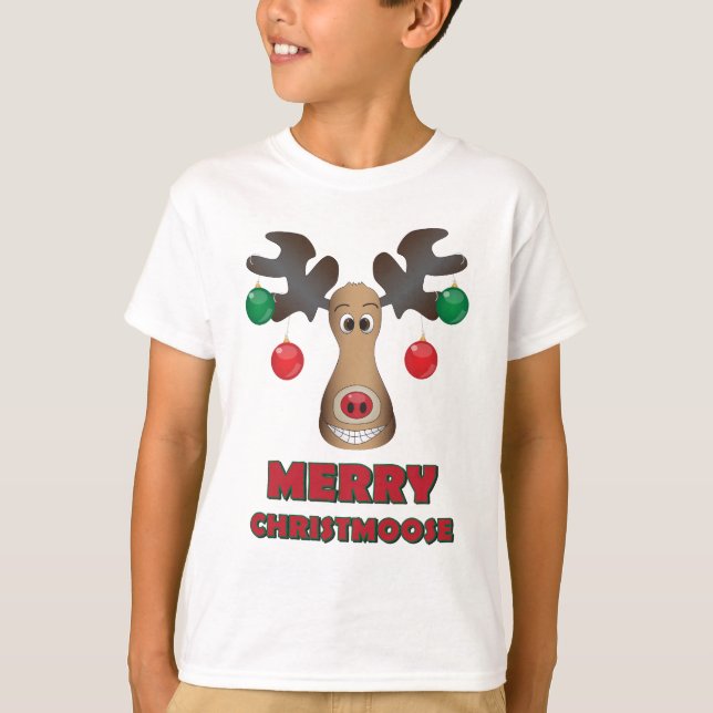 Camiseta Christmoose alegre! (Frente)