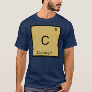 Camiseta Christoph Name Chemistry Elemento de Química Mesa