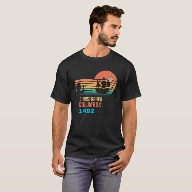 Camiseta Christopher Columbus day history (Frente Completa)