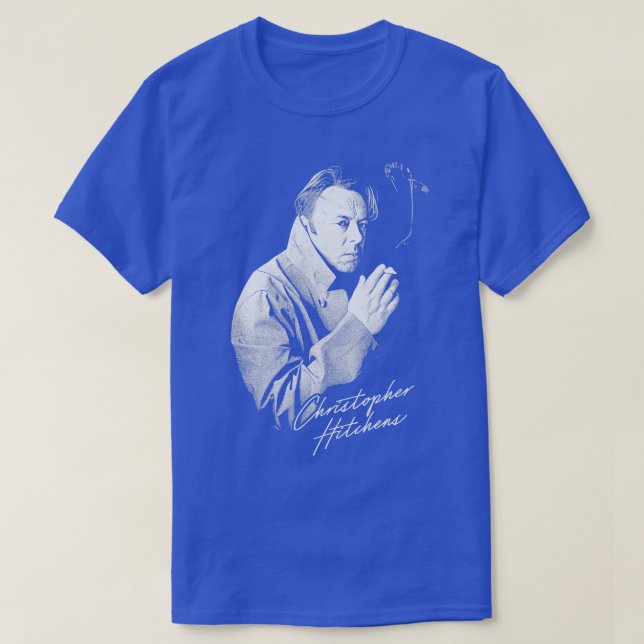 Camiseta Christopher Hitchens Estilo Retro Design do Ventil (Frente do Design)