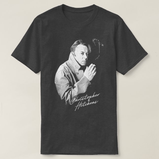 Camiseta Christopher Hitchens Estilo Retro Design do Ventil (Frente do Design)