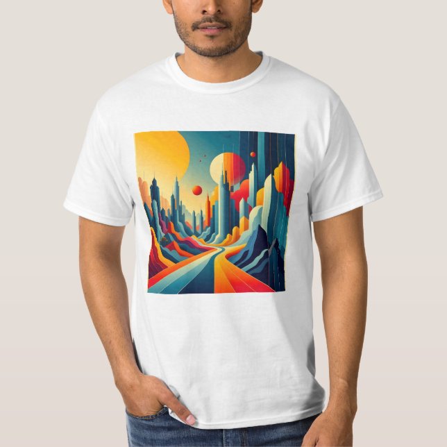 Camiseta Chromatic Cityscape (Frente)