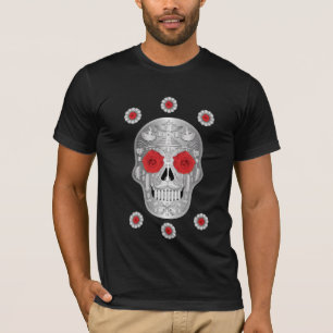 Camiseta Chrome Calavera (Rosa vermelha) Bebê Bodycase