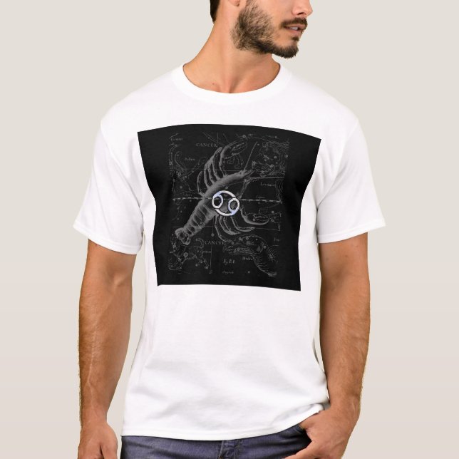 Camiseta Chrome como Cancer Sinal em Hevelius Engraando (Frente)