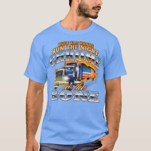 Camiseta Chrome Para O Tru De Caminhão Semi Bone