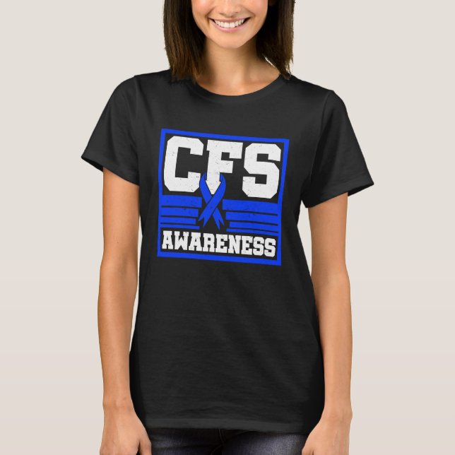 Camiseta Chronic Fatigue Syndrome Warrior CFS Post Viral Su (Frente)