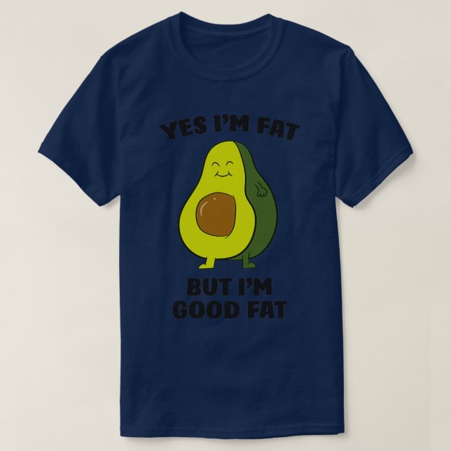 Camiseta Chubby Avocado Gordura Sim Ix27m Gordura Mas Ix27m (Frente do Design)