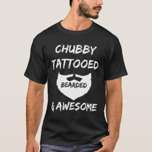 Camiseta Chubby Bearded E Tatuado
