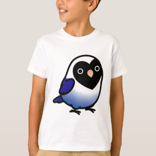 Camiseta Chubby Black Violet Lovebird