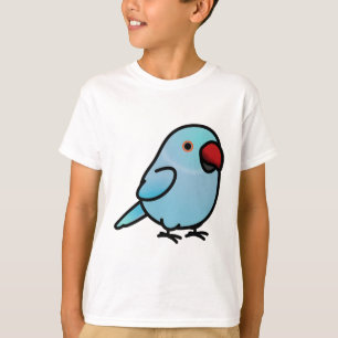 Camiseta Chubby Blue Indian Ringneck Parakeet - Feminino