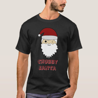 Camiseta Chubby Cute Santa Face – Adorable Christmas Tee