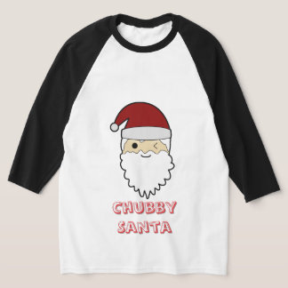 Camiseta Chubby Cute Santa Face – Adorable Christmas Tee