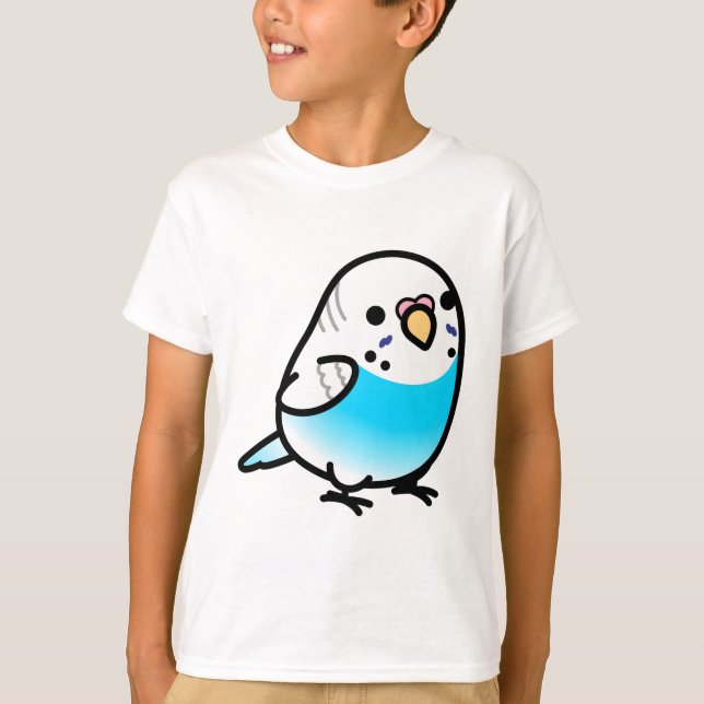 Camiseta Chubby Dominant Pied Sky-Blue Budget - Mulher (Frente)
