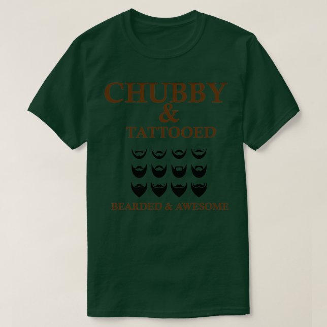 Camiseta CHUBBY e TATTOOOED (Frente do Design)