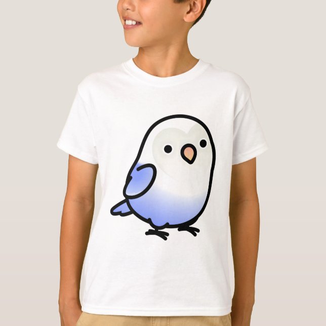 Camiseta Chubby Fischer's Blue Lovebird (Frente)