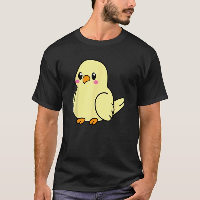 Camiseta Chubby Fofinho Bonito Cockatiel (Frente)