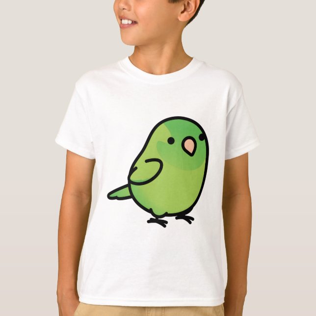 Camiseta Chubby Green-Rumped Parrotet (Frente)