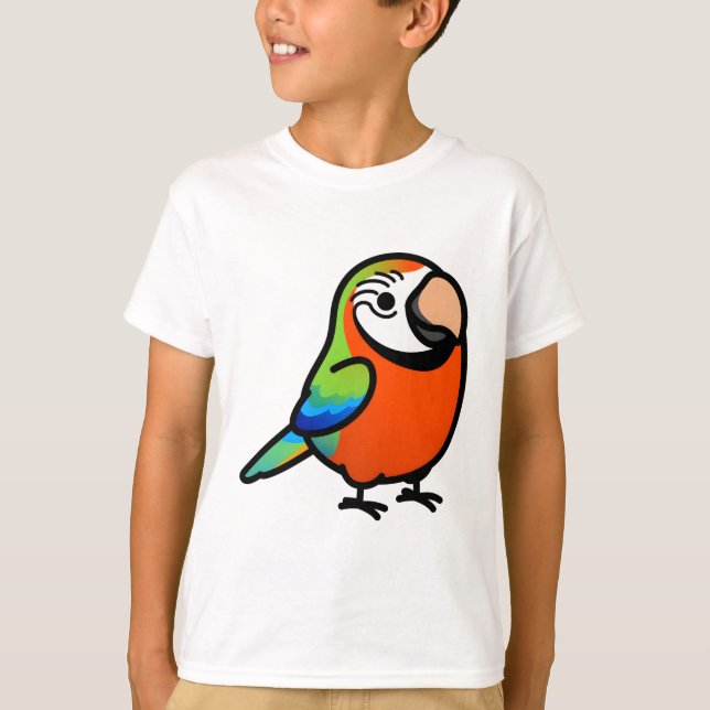 Camiseta Chubby Harlequin Macaw (Frente)