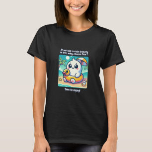 Camiseta Chubby Kawaii Ghost com Duck Floatie