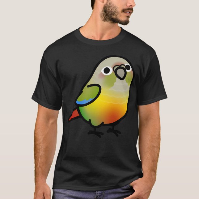 Camiseta Chubby Pineapple Green Cheek Conure (Frente)