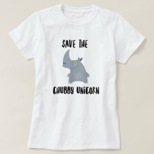 Camiseta Chubby Rhinoceros Unicorn T-Shirt