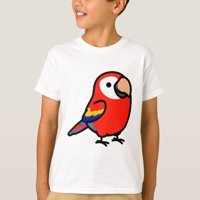 Camiseta Chubby Scarlet Macaw (Frente)