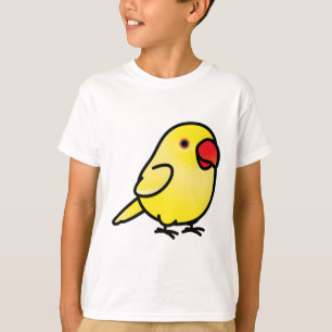 Camiseta Chubby Yellow Lutino Indian Ringneck Parakeet - Fe
