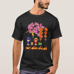 Camiseta Chuc Mung Nam Moi 2021 Feliz Lunar Vietnamita Novo