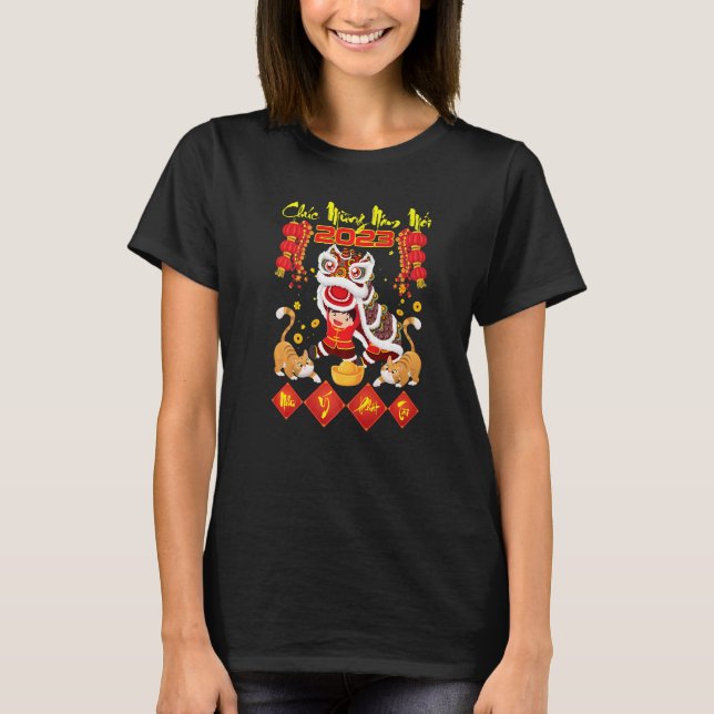 Camiseta Chuc Mung Nam Moi Feliz Ano Novo Vietnamita (Frente)